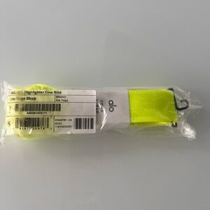 Alo Yoga Neon Yellow Yoga Strap Highlighter One Size NEW NWT